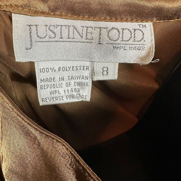 Vintage Justine Todd Long Sleeve Button Down Blouse Size 8 - Picture 2 of 10